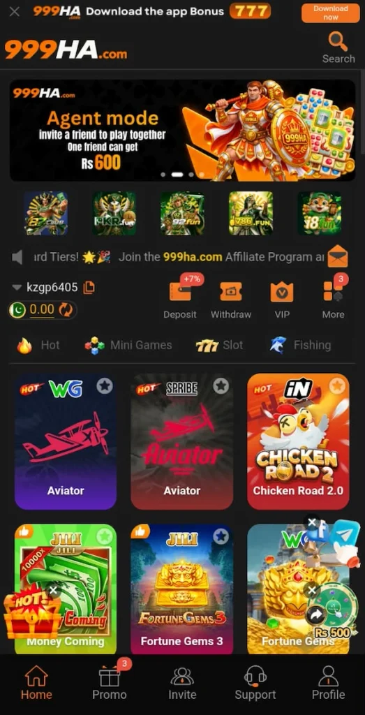 999HA Game dashboard