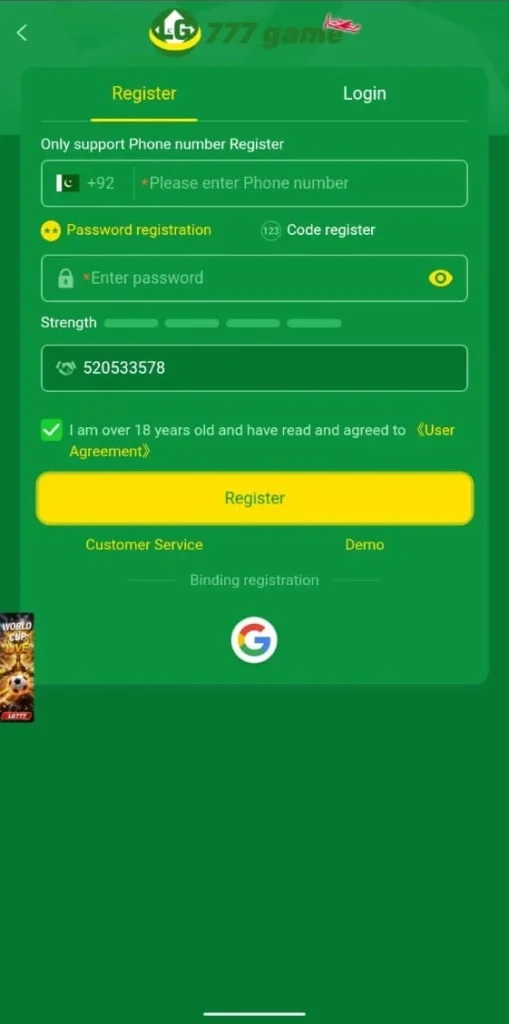 lg777 game APK